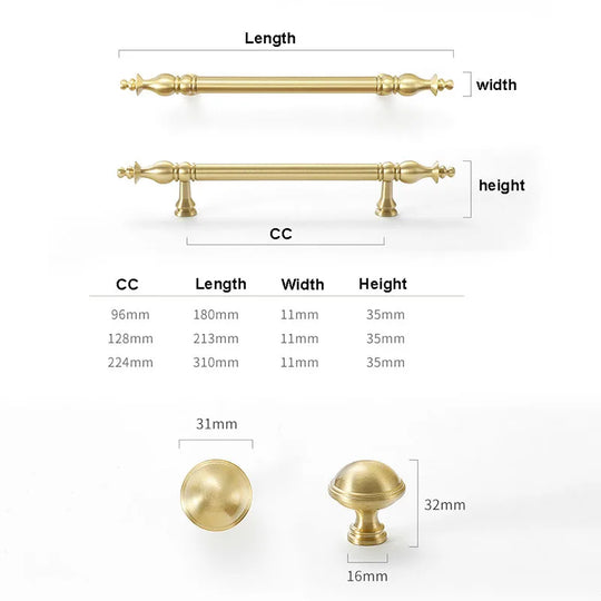 Modern Chrome &amp; Polished Gold Brass Furniture Handles and Knobs – Cabinets &amp; Wardrobes