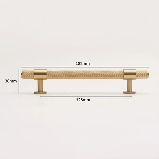 Knurled Brass Handles – Modern Pulls and Knobs for Cabinets and Wardrobes (28–278mm)