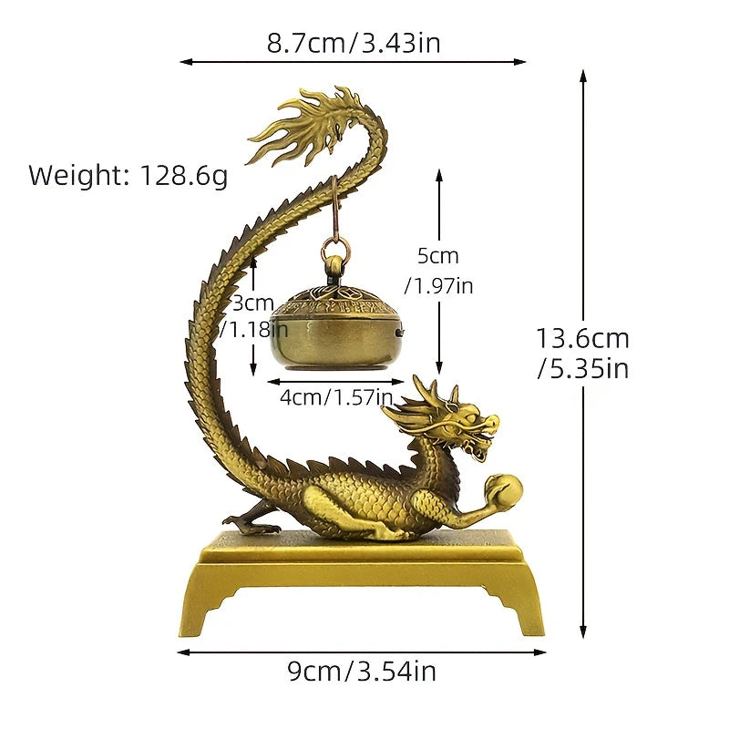 Chinese Dragon Incense Holder Feng Shui Aromatherapy Decor