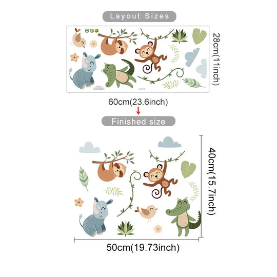 Safari Animal Wall Decals