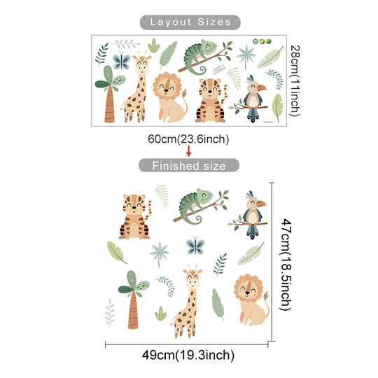 Safari Animal Wall Decals