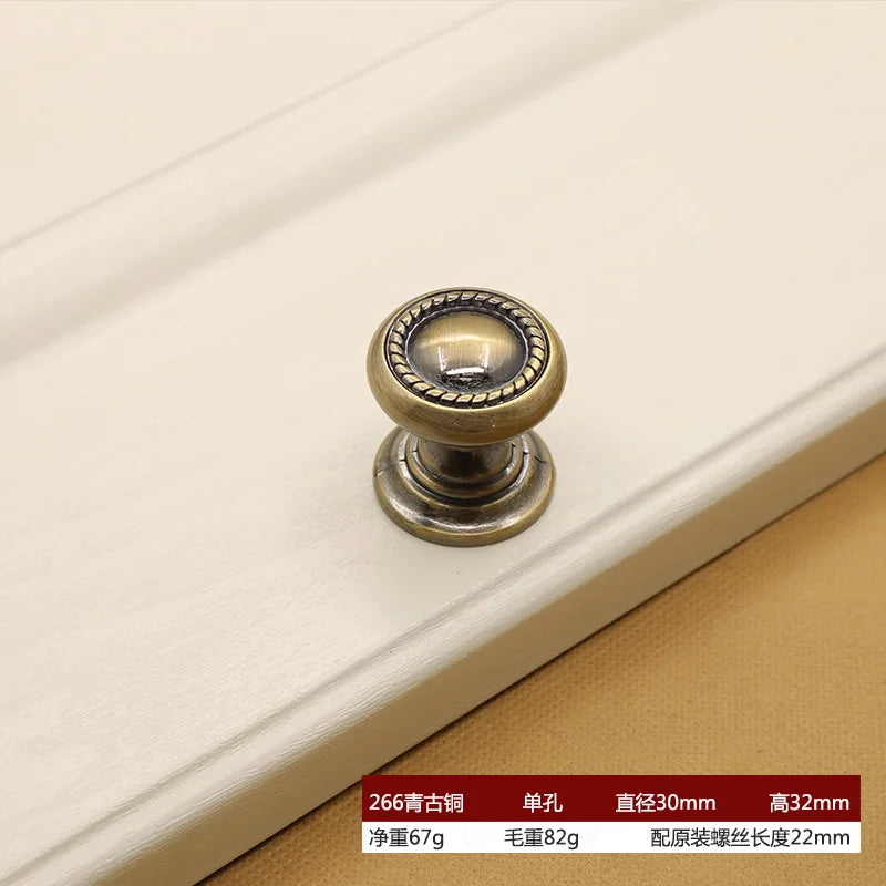 Retro Bronze Cabinet Handles – Antique Metal Drawer &amp; Door Pulls