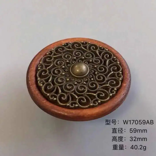 Handmade Wood &amp; Alloy Cabinet Handles – Artistic Furniture Knobs