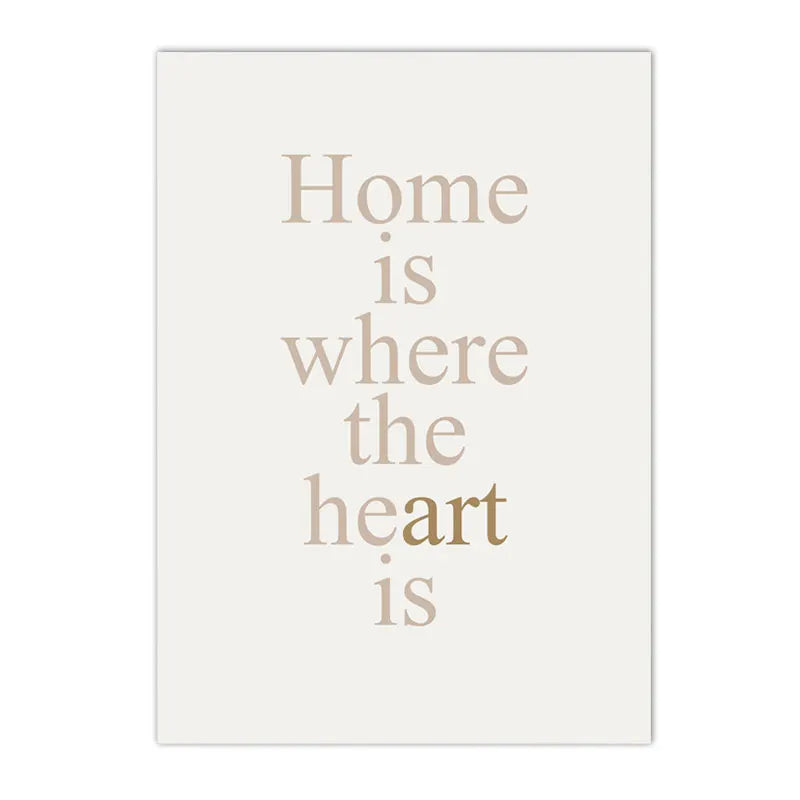 Minimalist Abstract Mindfulness Quote Canvas Wall Art
