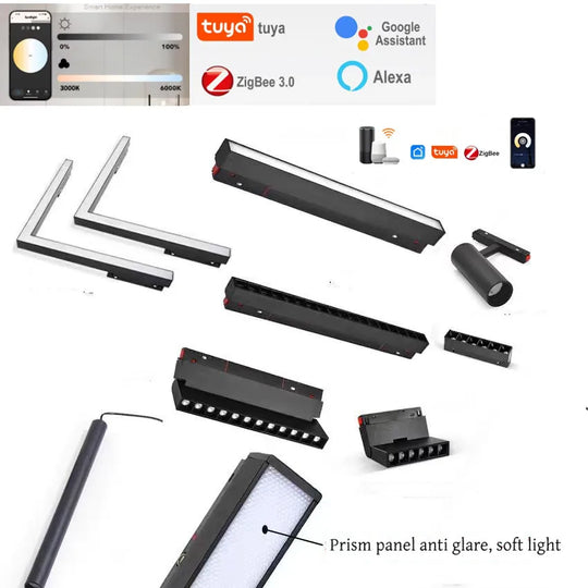 Smart Magnetic Track LED Light – Modern Dimmable Ceiling &amp; Spot Lighting