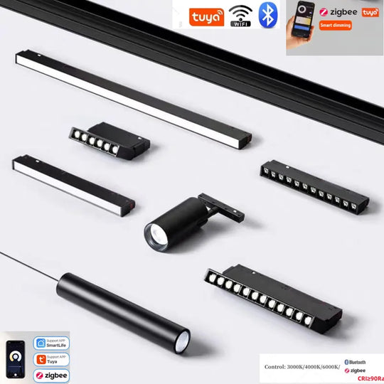 Smart Magnetic Track LED Light – Modern Dimmable Ceiling &amp; Spot Lighting