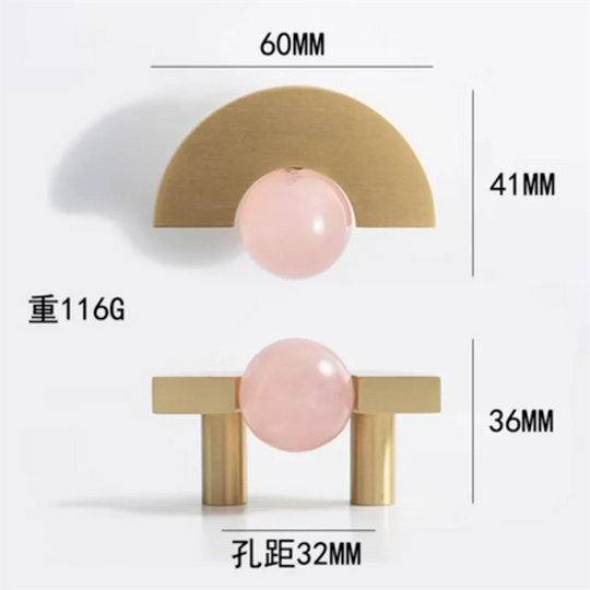 Brass &amp; Acrylic Cabinet Handles and Knobs – Elegant Furniture Pulls