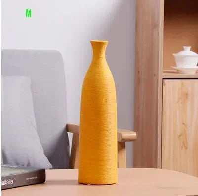 Simple Modern Black and White Ceramic Vase Table Decor