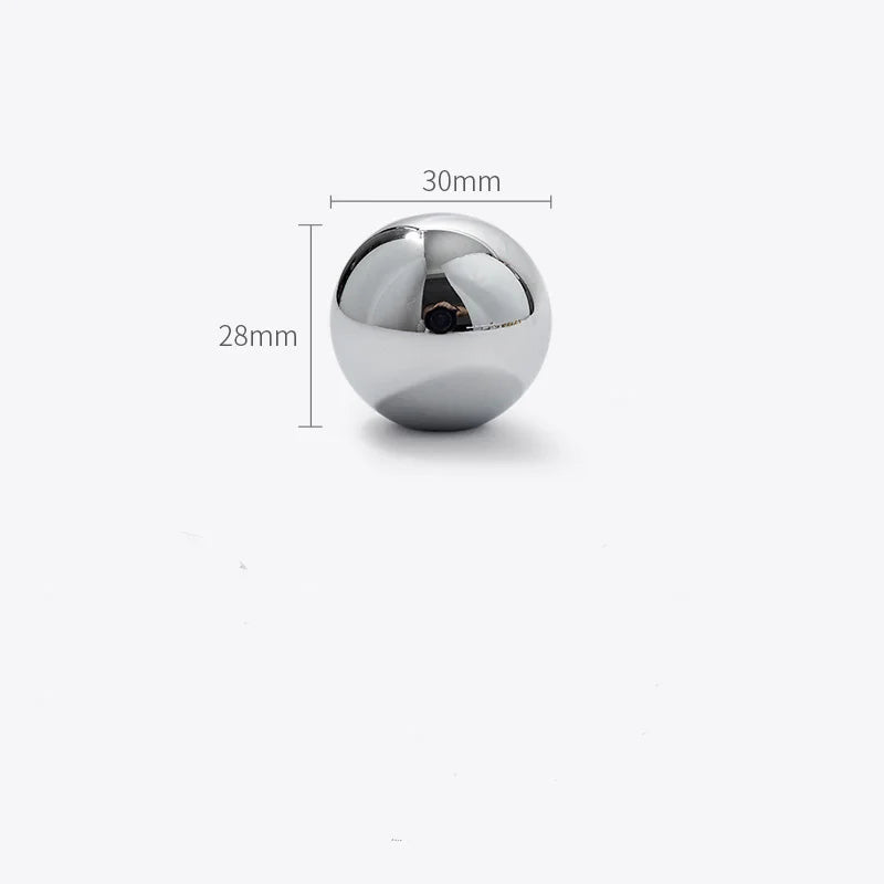 Chrome Brass Ball Knobs – Modern Silver Cabinet &amp; Drawer Pulls