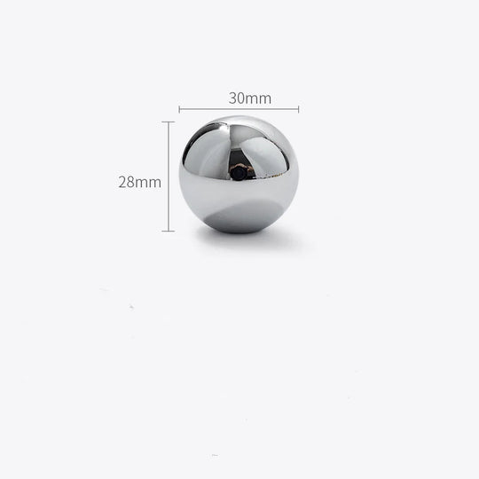 Chrome Brass Ball Knobs – Modern Silver Cabinet &amp; Drawer Pulls