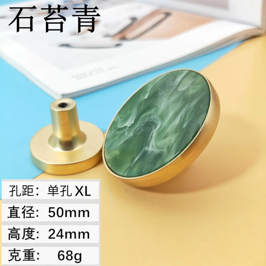Shell Cabinet Handles – Gold Single-Hole Knobs &amp; Multipurpose Hooks