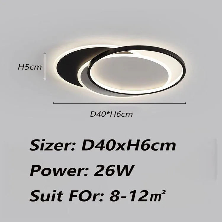 Modern Minimalist Ultra-Bright LED Ceiling Light for Living &amp; Bedroom