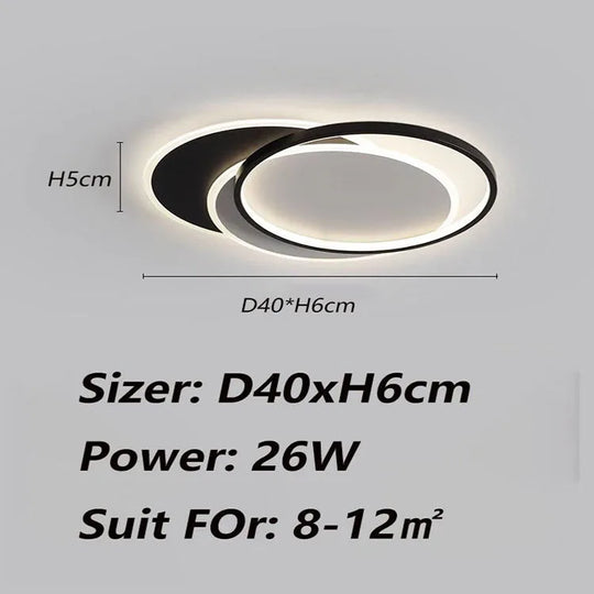 Modern Minimalist Ultra-Bright LED Ceiling Light for Living &amp; Bedroom
