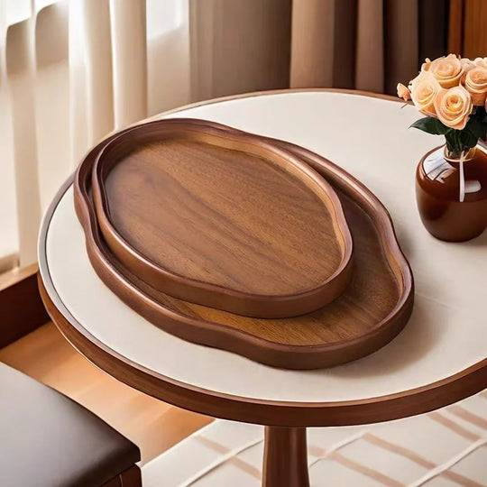 Wooden Decorative Serving Tray for Coffee Table &amp; Home Decor