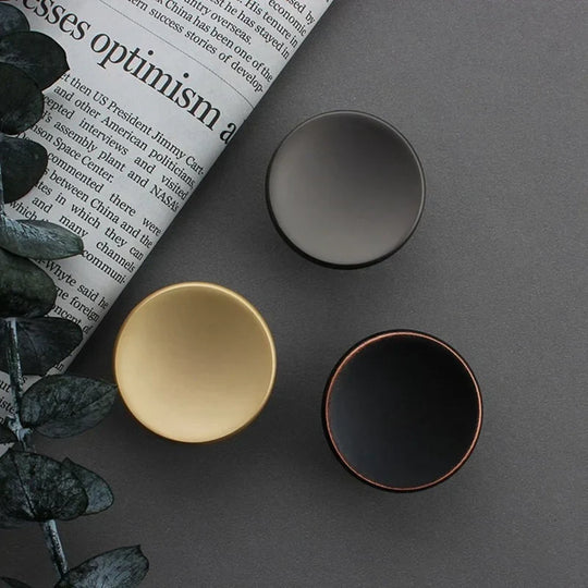 Modern Round Zinc Alloy Knob – Minimalist Furniture Pull