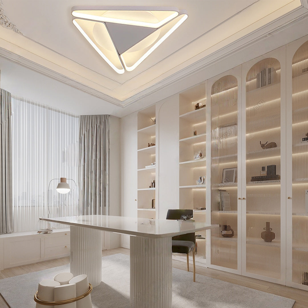 Geometric Design Modern LED Flush Mount Ceiling Light