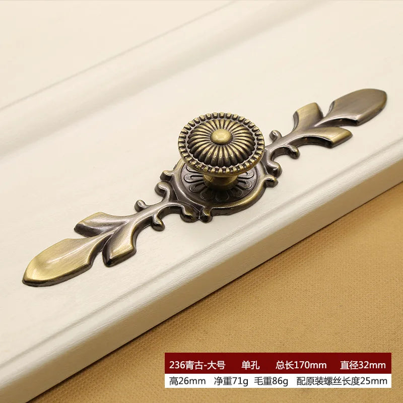 Retro Bronze Cabinet Handles – Antique Metal Drawer &amp; Door Pulls