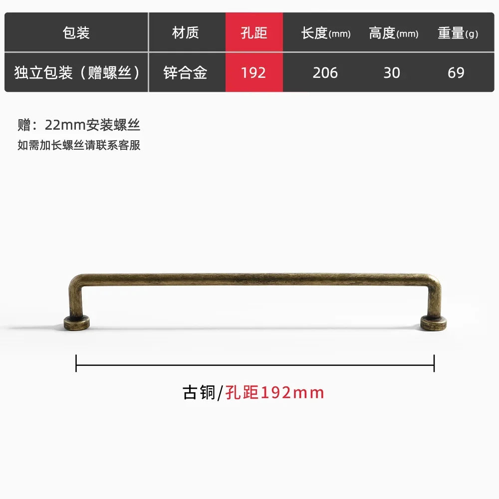 Antique Zinc Alloy Drawer &amp; Cabinet Handles – Retro Vintage Pulls