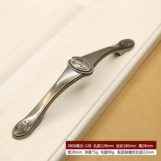 Retro Bronze Cabinet Handles – Antique Metal Drawer &amp; Door Pulls