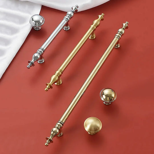 Modern Chrome &amp; Polished Gold Brass Furniture Handles and Knobs – Cabinets &amp; Wardrobes