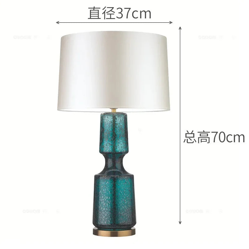 Postmodern Minimalist Glass Art Desk Lamp for Bedroom &amp; Living Room