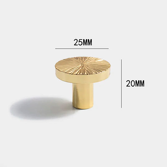 Hammered Brass Cabinet Handles – Handcrafted Furniture Knobs