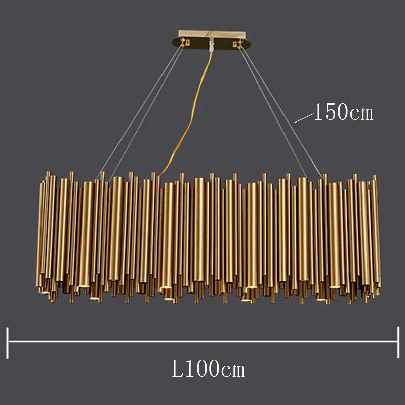 Modern LED Pendant Chandelier for Living &amp; Dining Room