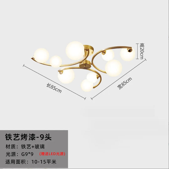 Designer Glass Ceiling Pendant Light for Living &amp; Dining Room