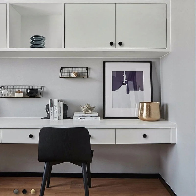 Modern Round Zinc Alloy Knob – Minimalist Furniture Pull