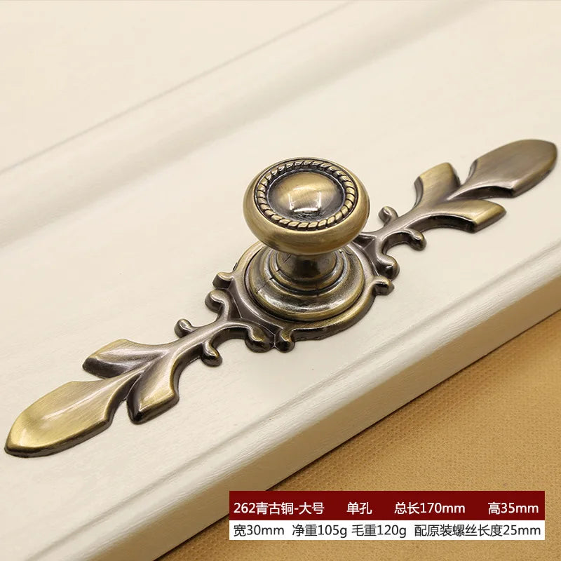 Retro Bronze Cabinet Handles – Antique Metal Drawer &amp; Door Pulls