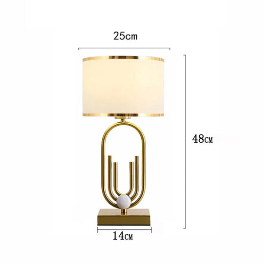 Nordic Luxury Fabric Table Lamp for Bedroom &amp; Living Room