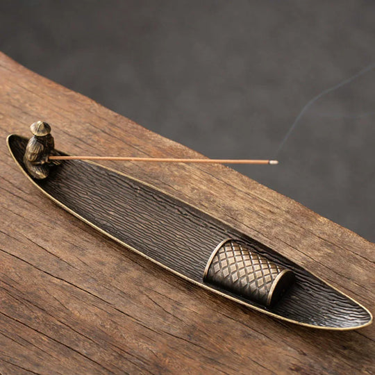 Japanese Style Fishing Boat Incense Holder Aromatherapy Ornament