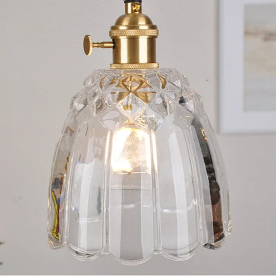 Lucien – Modern Clear Glass Pendant Light for Living Room, Restaurant, and Café