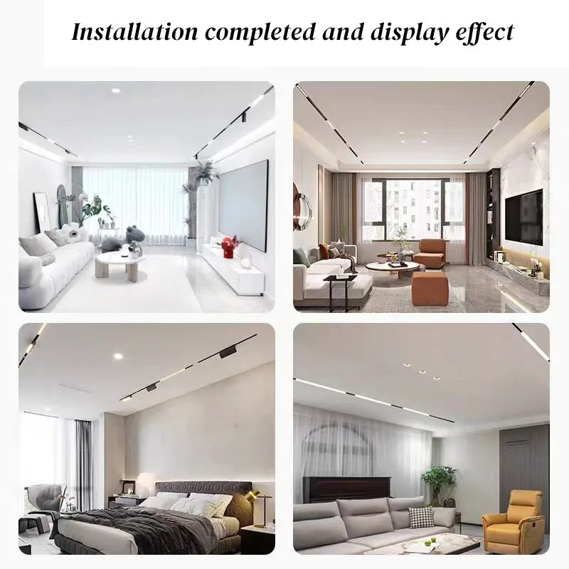 Smart Magnetic Track LED Light – Modern Dimmable Ceiling &amp; Spot Lighting