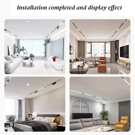 Smart Magnetic Track LED Light – Modern Dimmable Ceiling &amp; Spot Lighting