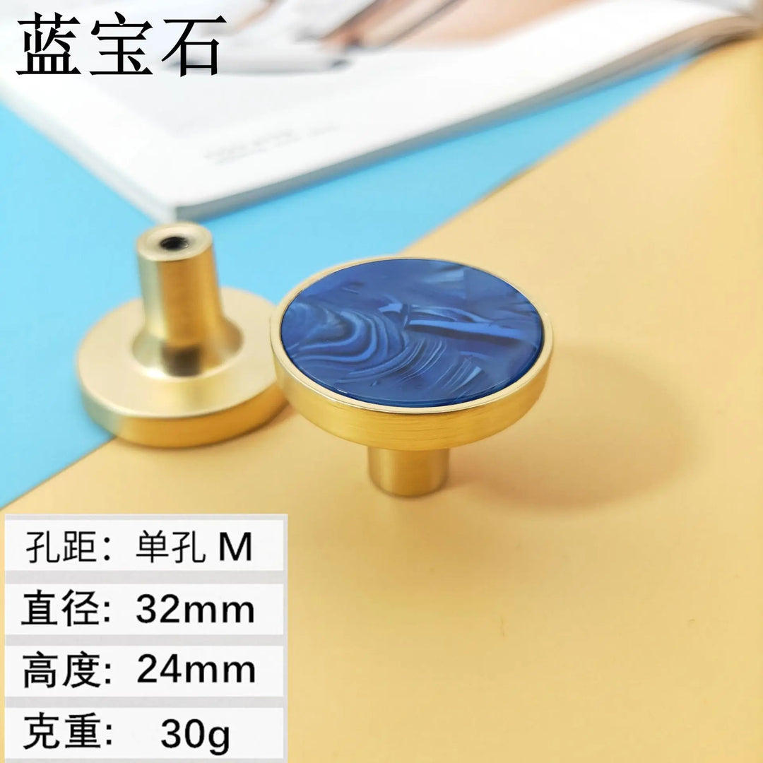 Shell Cabinet Handles – Gold Single-Hole Knobs &amp; Multipurpose Hooks
