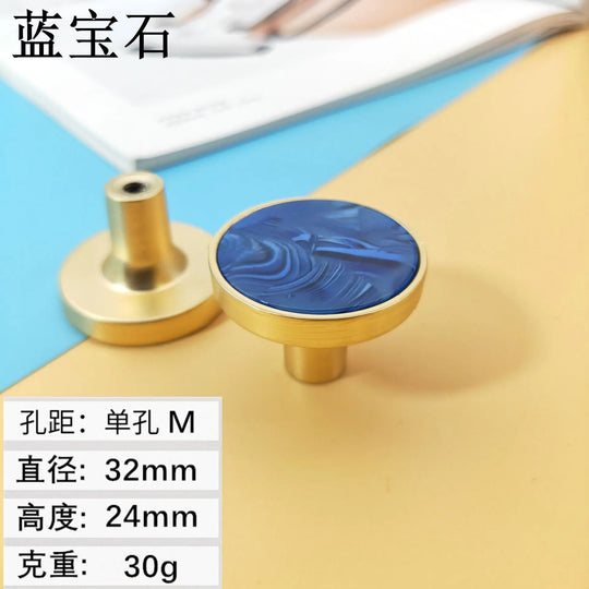 Shell Cabinet Handles – Gold Single-Hole Knobs &amp; Multipurpose Hooks