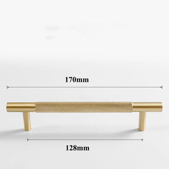 Cutting Diamond Knurled Brass Cabinet Handles – Textured Pulls and Knobs for Furniture