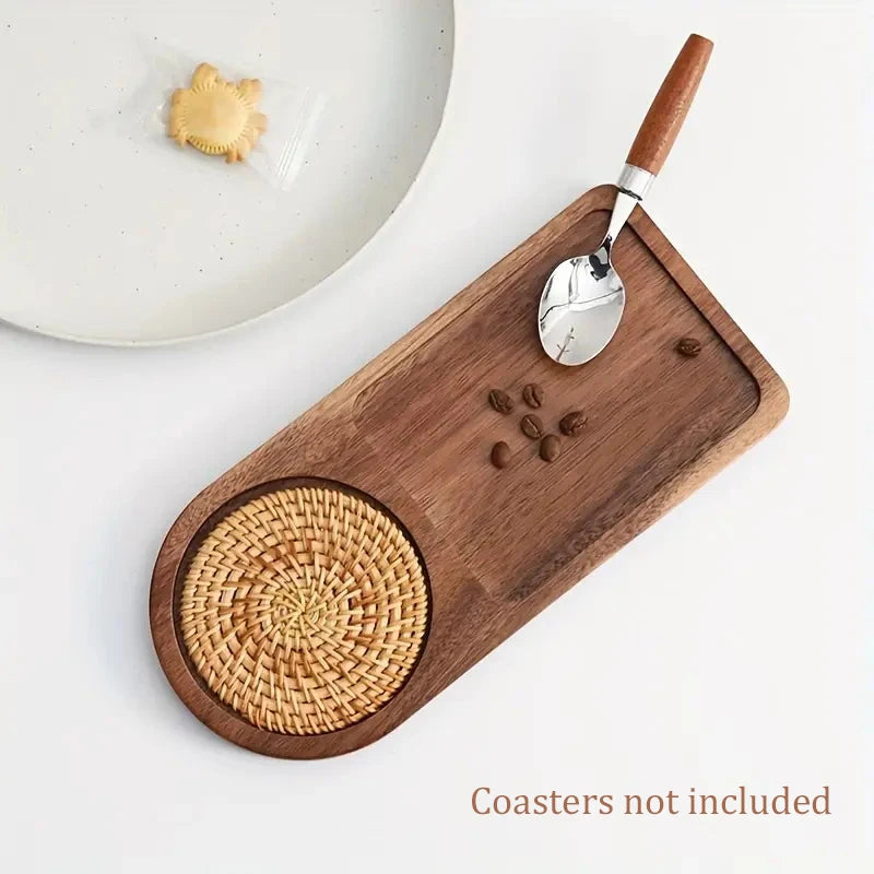Coffee Tray Wooden Serving Plate