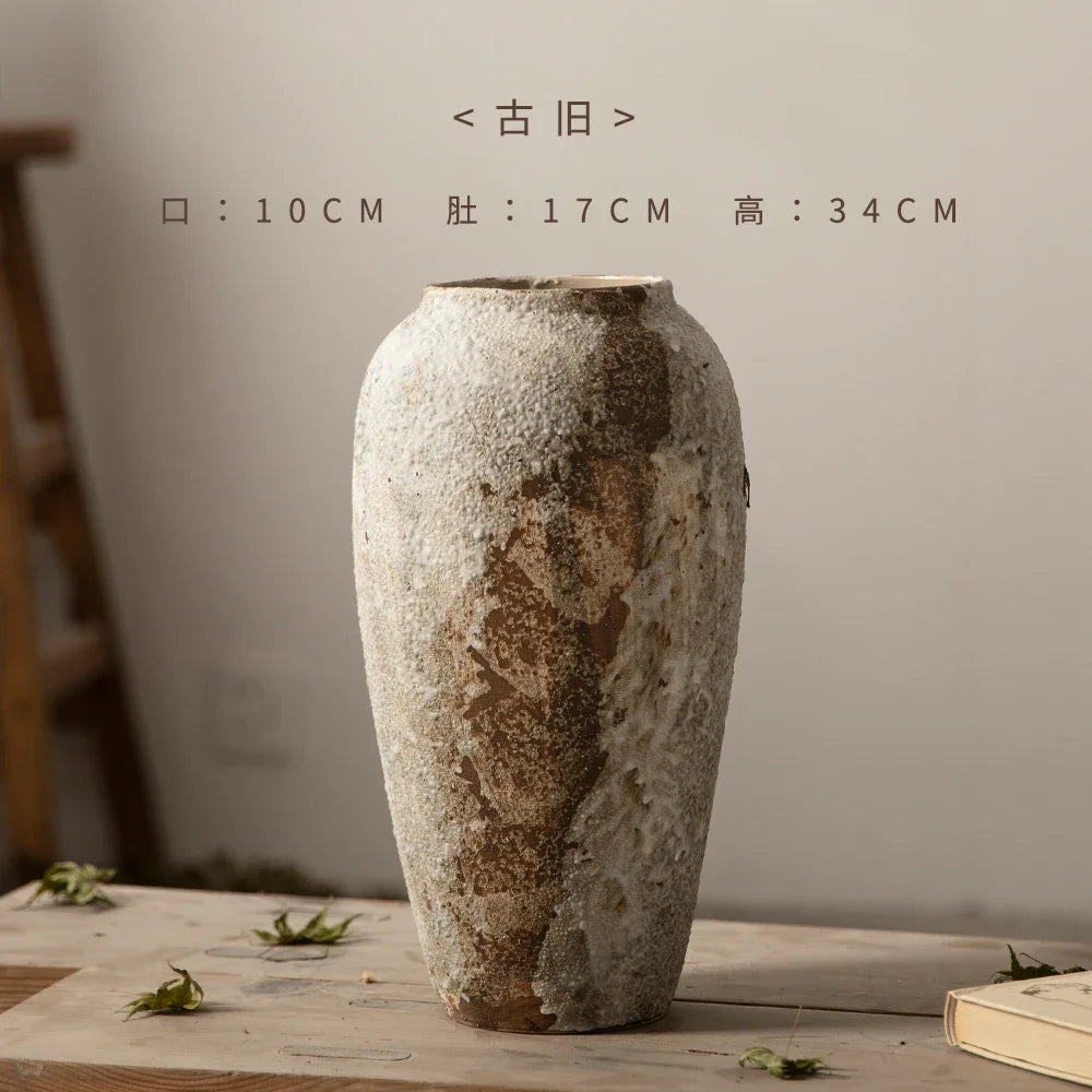 Ceramic Hydroponic Flower Arranging Vase for Tabletop Decor