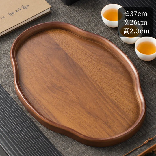 Wooden Decorative Serving Tray for Coffee Table &amp; Home Decor