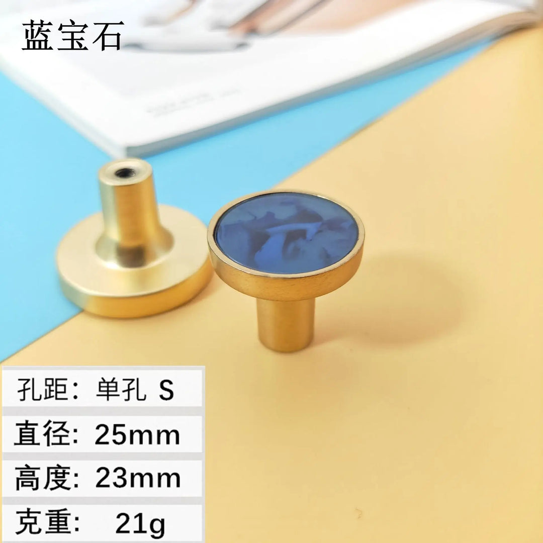 Shell Cabinet Handles – Gold Single-Hole Knobs &amp; Multipurpose Hooks