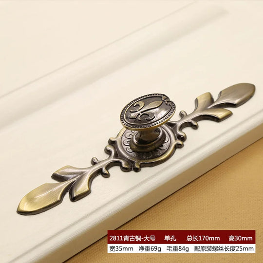 Retro Bronze Cabinet Handles – Antique Metal Drawer &amp; Door Pulls