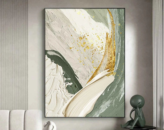 Large Format Abstract Flowing Textural Wall Art Canvas Print