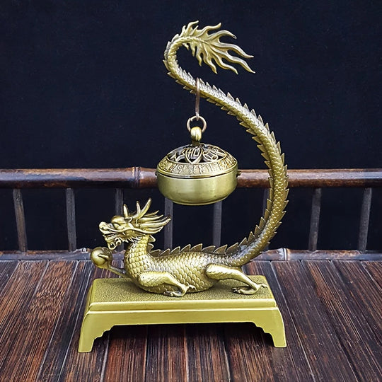 Chinese Dragon Incense Holder Feng Shui Aromatherapy Decor