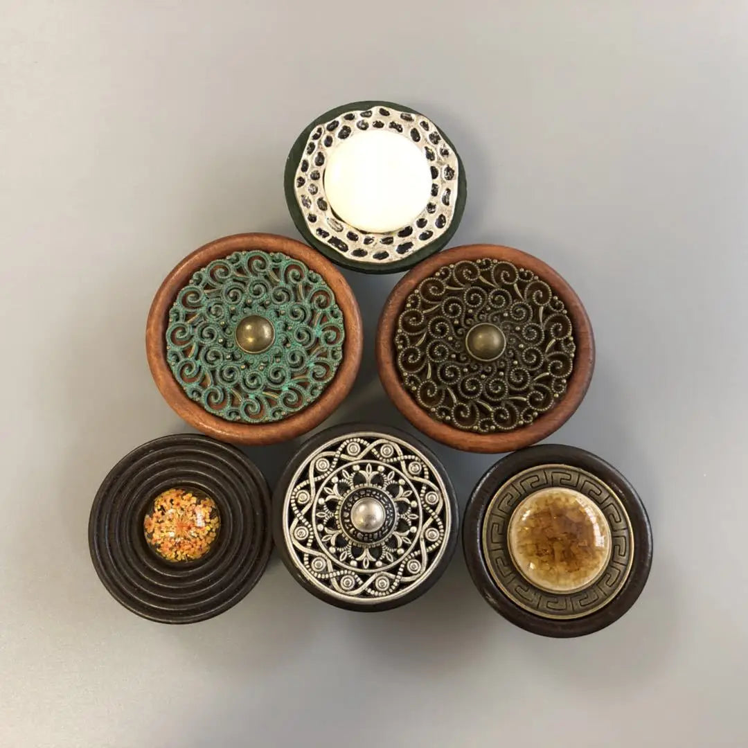 Handmade Wood &amp; Alloy Cabinet Handles – Artistic Furniture Knobs