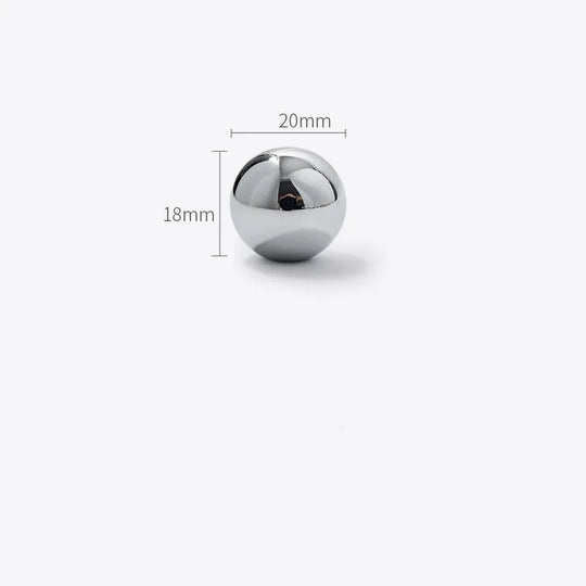Chrome Brass Ball Knobs – Modern Silver Cabinet &amp; Drawer Pulls