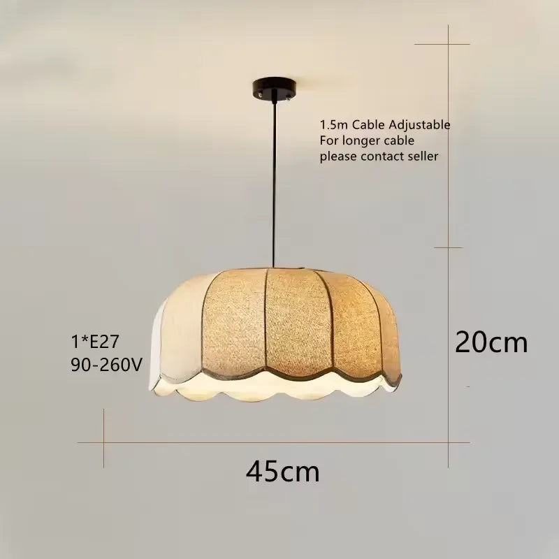 Nordic Fabric Pendant Light for Dining, Living Room &amp; Bedroom
