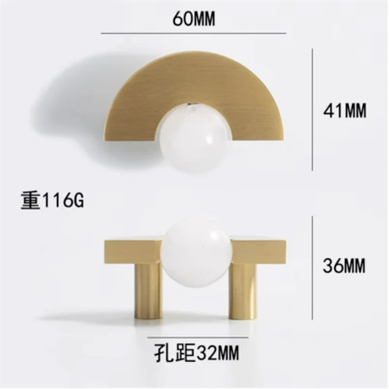 Brass &amp; Acrylic Cabinet Handles and Knobs – Elegant Furniture Pulls