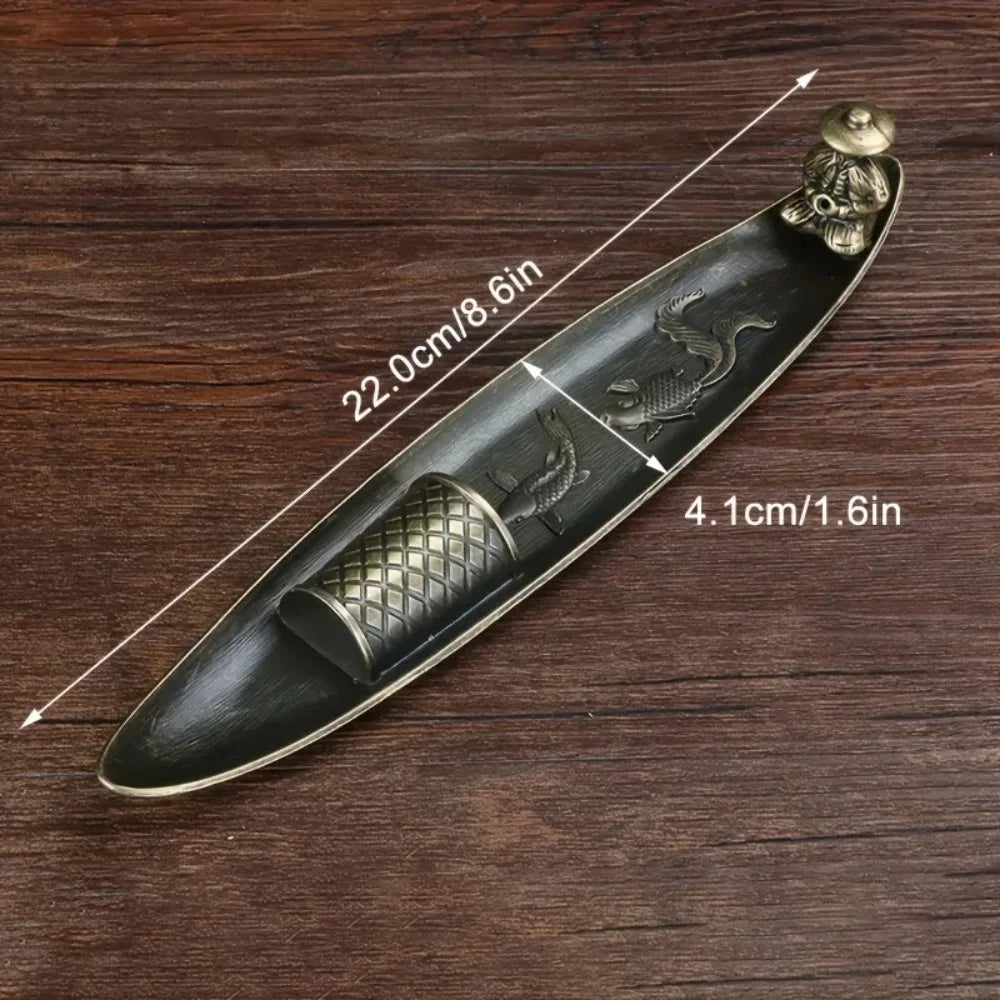 Japanese Style Fishing Boat Incense Holder Aromatherapy Ornament